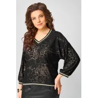Кофта Fita 20722 Ираида черно-золотистый