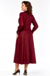 Платье Celentano 5078 бордовая клетка