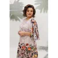 Платье Mira Fashion 5672 пастельный мультиколор