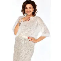 Блузка Ольга Стиль Л417 молочный Блузка Ольга Стиль Л417 молочный