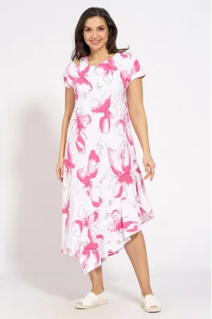 Платье Медея И К 2205 бело-розовый