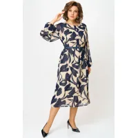 Платье Карина Делюкс М-1374 синий