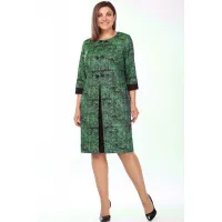 Платье Lady Style Classic 1758/7 черный с зеленым