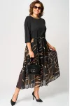 Платье Eva Grant 7216C черый+принт Платье Eva Grant 7216C черый+принт