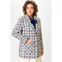 Пиджак Andina City 4010 молочный с синим