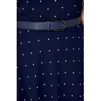 Платье Moda-Versal 2360 тёмно-синий горох