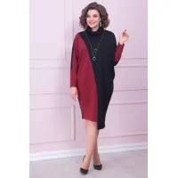 Платье Ladis Line 1519 вишня+черный