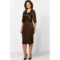 Платье Mira Fashion 5610-2 коричневый Платье Mira Fashion 5610-2 коричневый