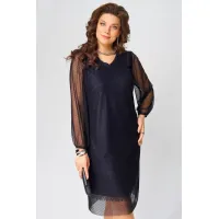 Платье Fita 1383 Вецена темно-синий