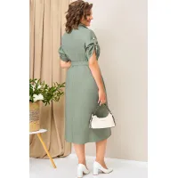 Платье Volna 1419 хаки