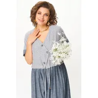 Платье Michel Chic 2181 джинс полоска