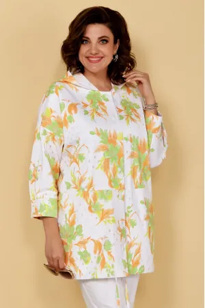 Пиджак Медея И К 2249 бело-оранжевый