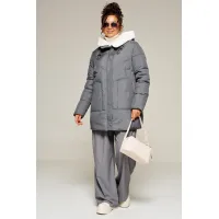 Пальто Beautiful & Free 8021 графитовый Пальто Beautiful & Free 8021 графитовый