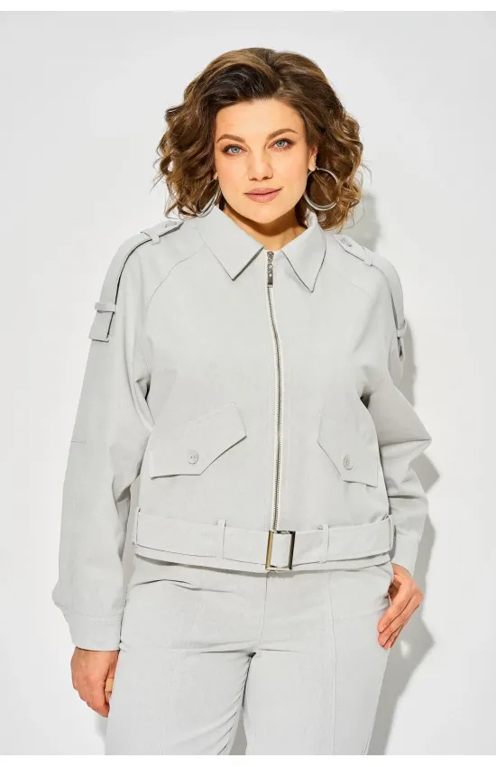 Куртка Лилиана 1522 серозеленый