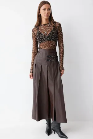 Юбка Люше 4223 коричневый