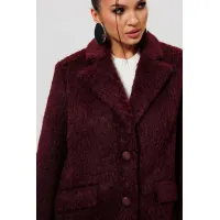 Пальто Mislana 1148 бордовый