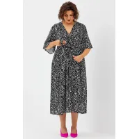 Платье Begimoda 1035 черно-белый