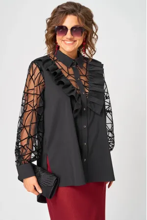 Блузка Eva Grant 7174-1В черный