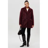Пальто Mislana 1148 бордовый