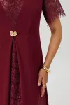 Платье Mira Fashion 5716 бордовый Платье Mira Fashion 5716 бордовый
