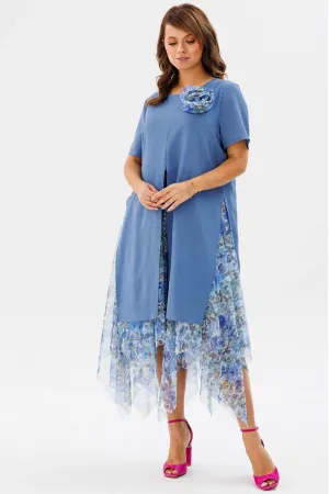 Платье Мублиз 161 голубой Платье Мублиз 161 голубой