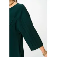 Платье Карина Делюкс М-1377 изумрудный