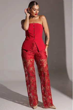 Брюки Мода-Юрс 25-2953 красный