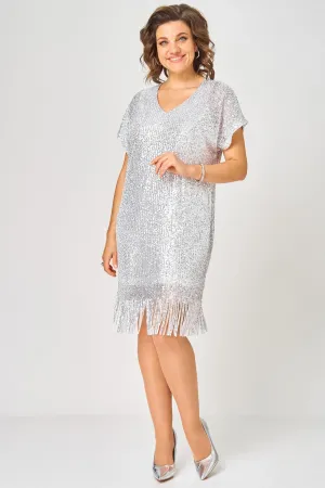 Платье Svetlana Style 2046 белое серебро