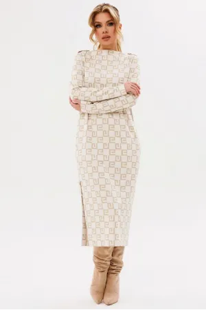 Платье Faufilure С1706 бежевый