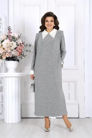 Платье Ninele 6036 Серебряный