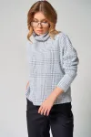 Кофта Laikony L-001-1 клетка графит Кофта Laikony L-001-1 клетка графит