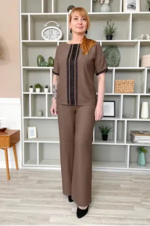 Брюки Rumoda 2215 коричневый