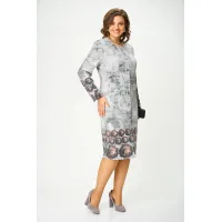 Платье Орхидея Люкс 1618 Серый