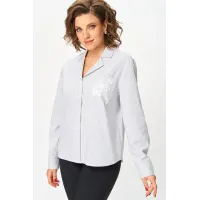 Блузка Svetlana Style 2168 голубая полоска