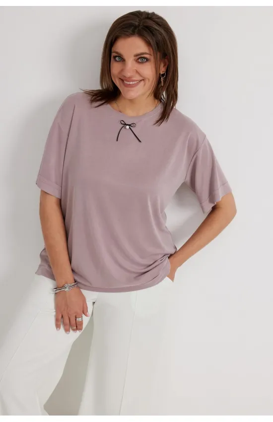 Блузка Begimoda 4134 розовый пепел