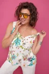 Блузка Begimoda 4122 цветочный принт