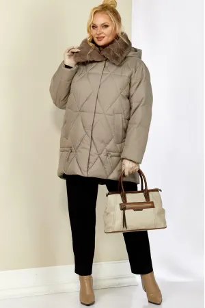 Куртка Shetti 2207 бежево-серый