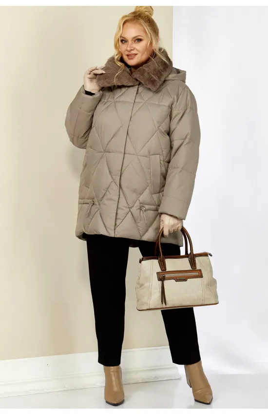 Куртка Shetti 2207 бежево-серый