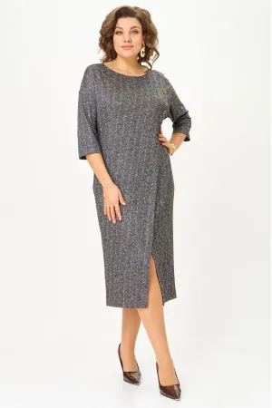 Платье Michel Chic 2190 серая елочка