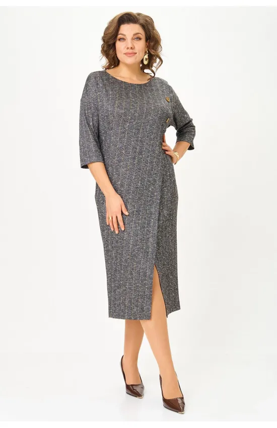 Платье Michel Chic 2190 серая елочка