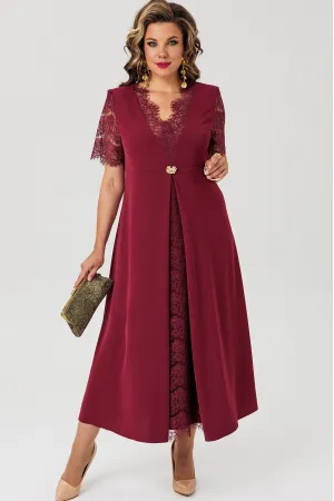 Платье Mira Fashion 5716 бордовый Платье Mira Fashion 5716 бордовый