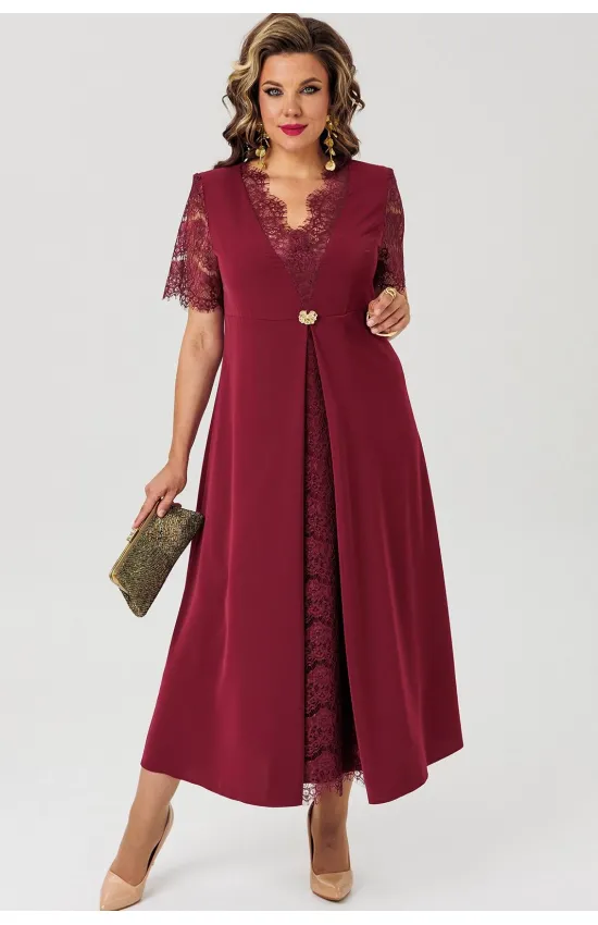 Платье Mira Fashion 5716 бордовый