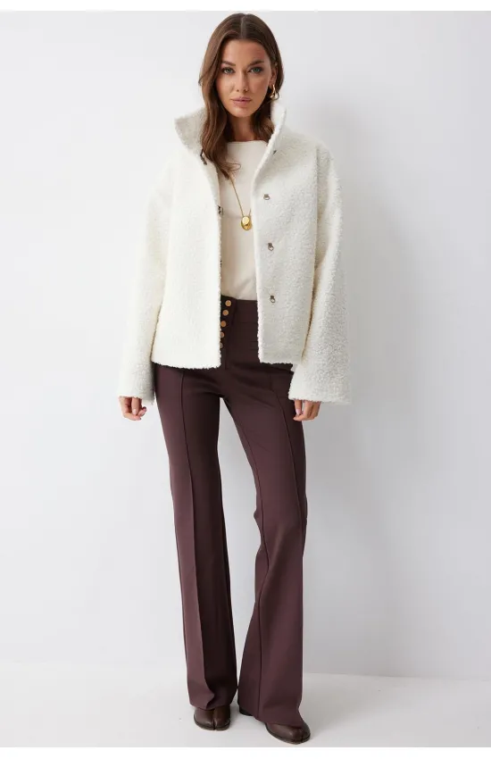 Пальто Люше 4229 молоко