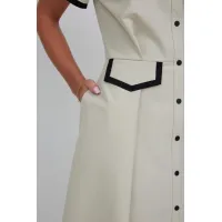 Платье Vesnaletto 4401 оттенки бежево-серый