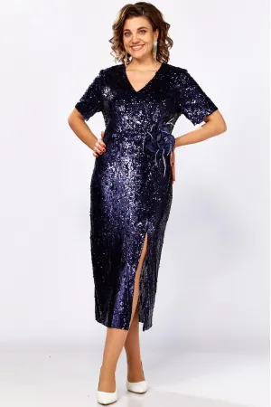 Платье Mira Fashion 5630 темно-синий