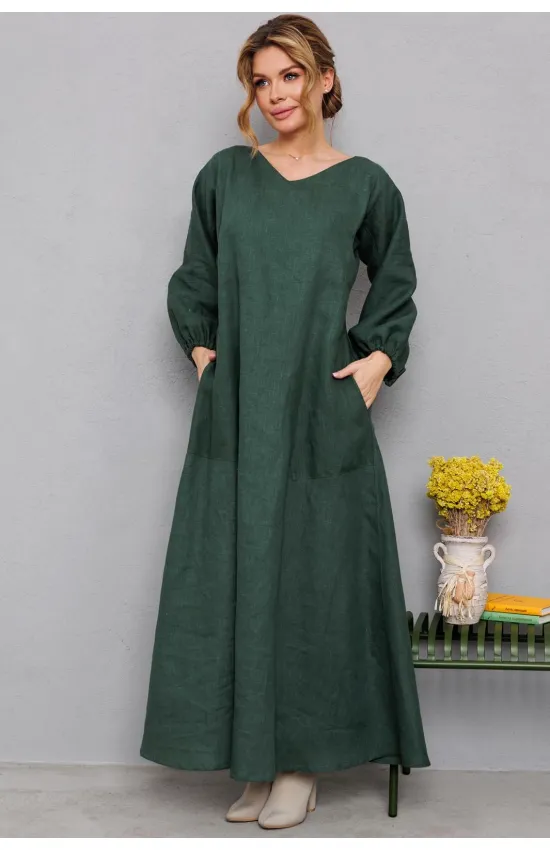 Платье Амулет 9911 изумруд 170