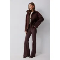 Пальто Люше 4229 коричневый