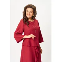 Платье Кокетка И К 1520 красный