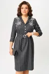 Платье Fita 5072 Славянка графит