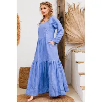 Платье Амулет 9922 голубой 170